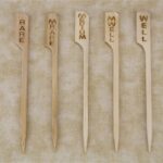 Bamboo Steak and Burger Markers - 2 Sizes