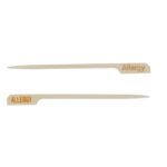 White Knife (Paddle) Allergy Bamboo Picks - Economy - 2 Designs - Image 3