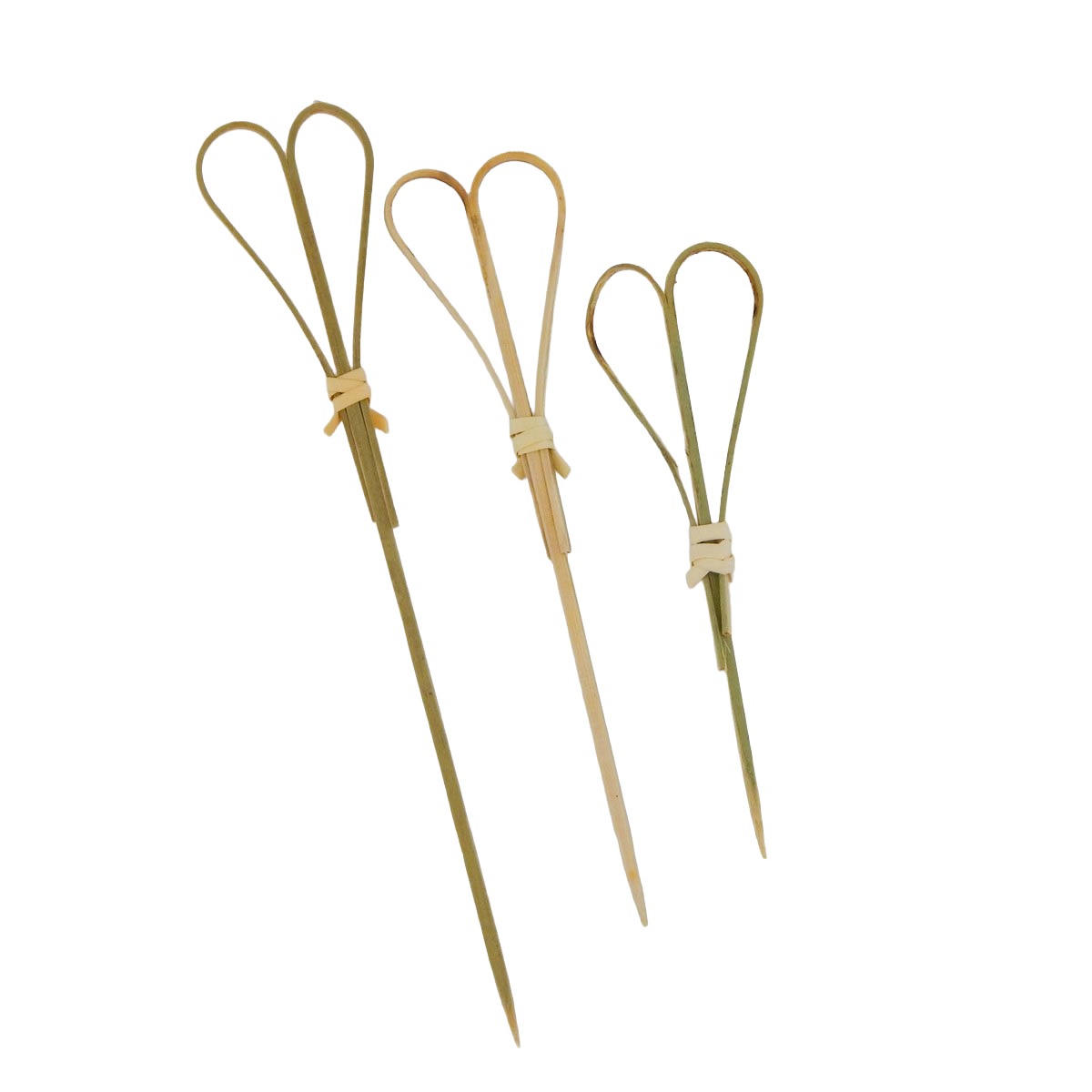 WEB.HRT-BP.PAR Heart Bamboo Picks - 3 Sizes - Image 1