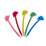 Plastic Palm Tree Picks - 5 Colors