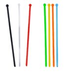 Plastic Bulb Beverage Stirrers - 4 Colors