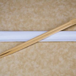 9" Chopsticks - Bamboo Twin/Full White Wrap