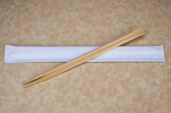 9" Chopsticks - Bamboo Twin/Full White Wrap