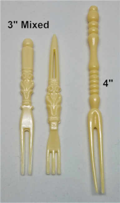 Ivory Party Forks - 2 Sizes