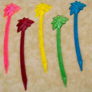 4.5" Palm Tree Picks - (5 colors to choose from)